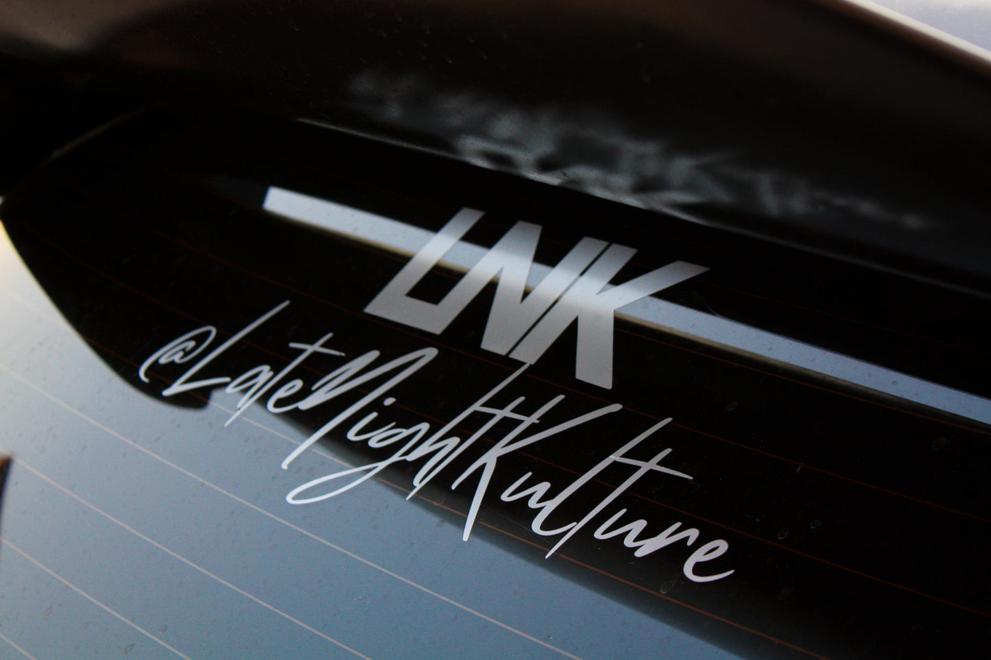 LNK - @LateNightKulture Rear Window Decal