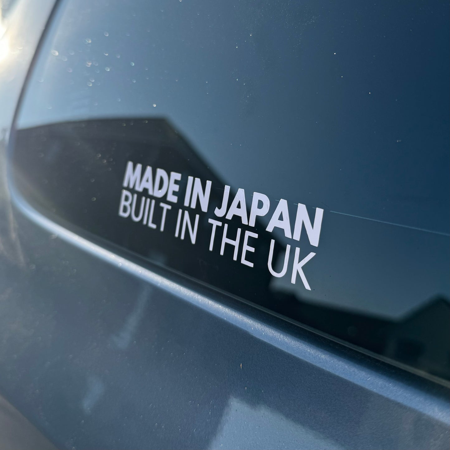 Made in Japan, Built in the UK Decal